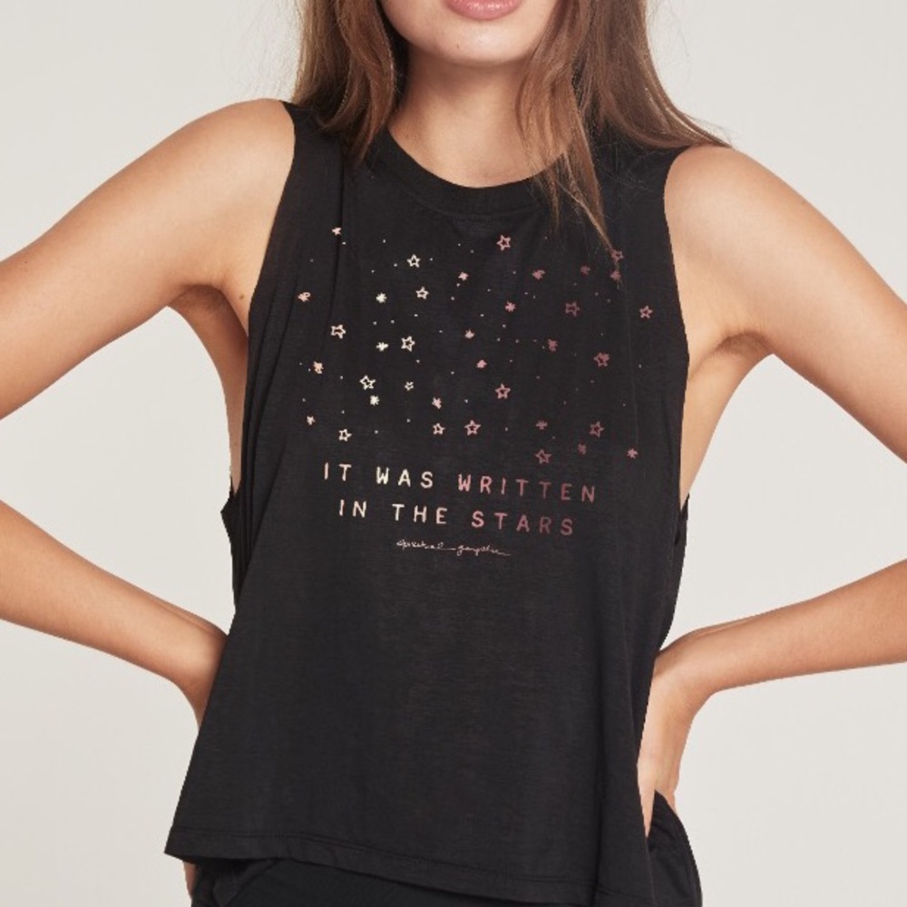 LAST•{Spiritual Gangster}• STARS CROP TANK - Picture 1 of 4